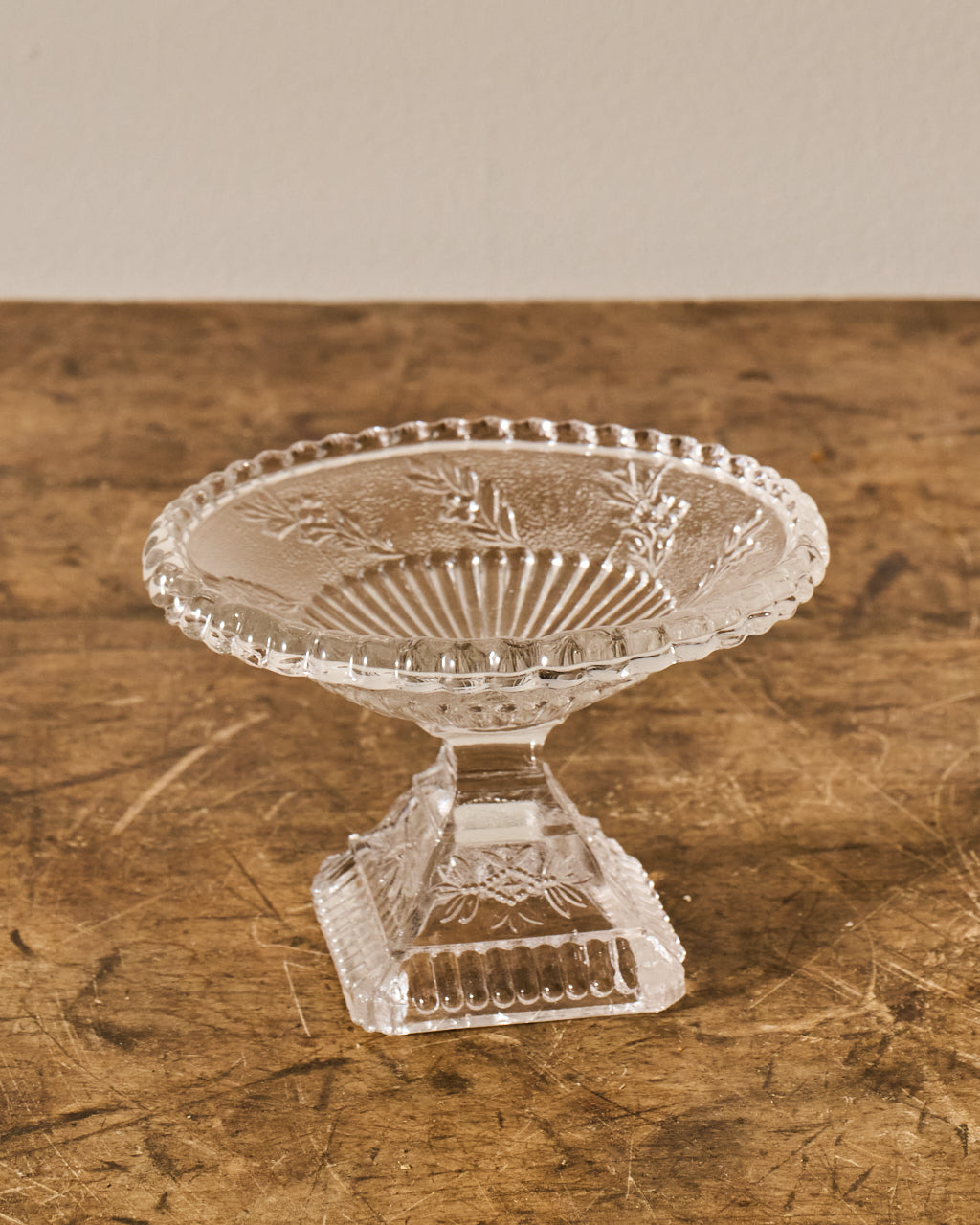 Vintage Glass Compotier -I