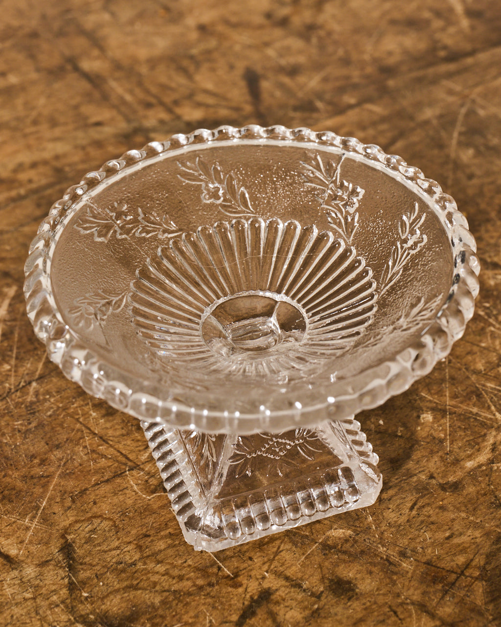 Vintage Glass Compotier -I
