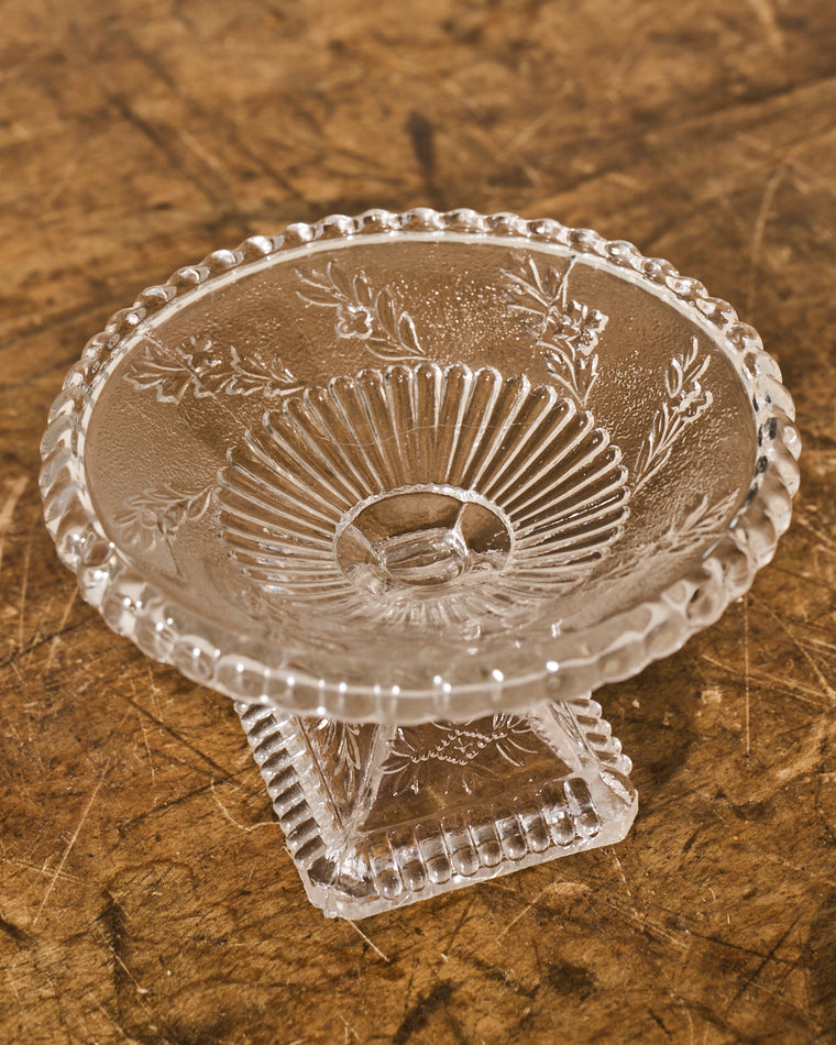 Vintage Glass Compotier -I