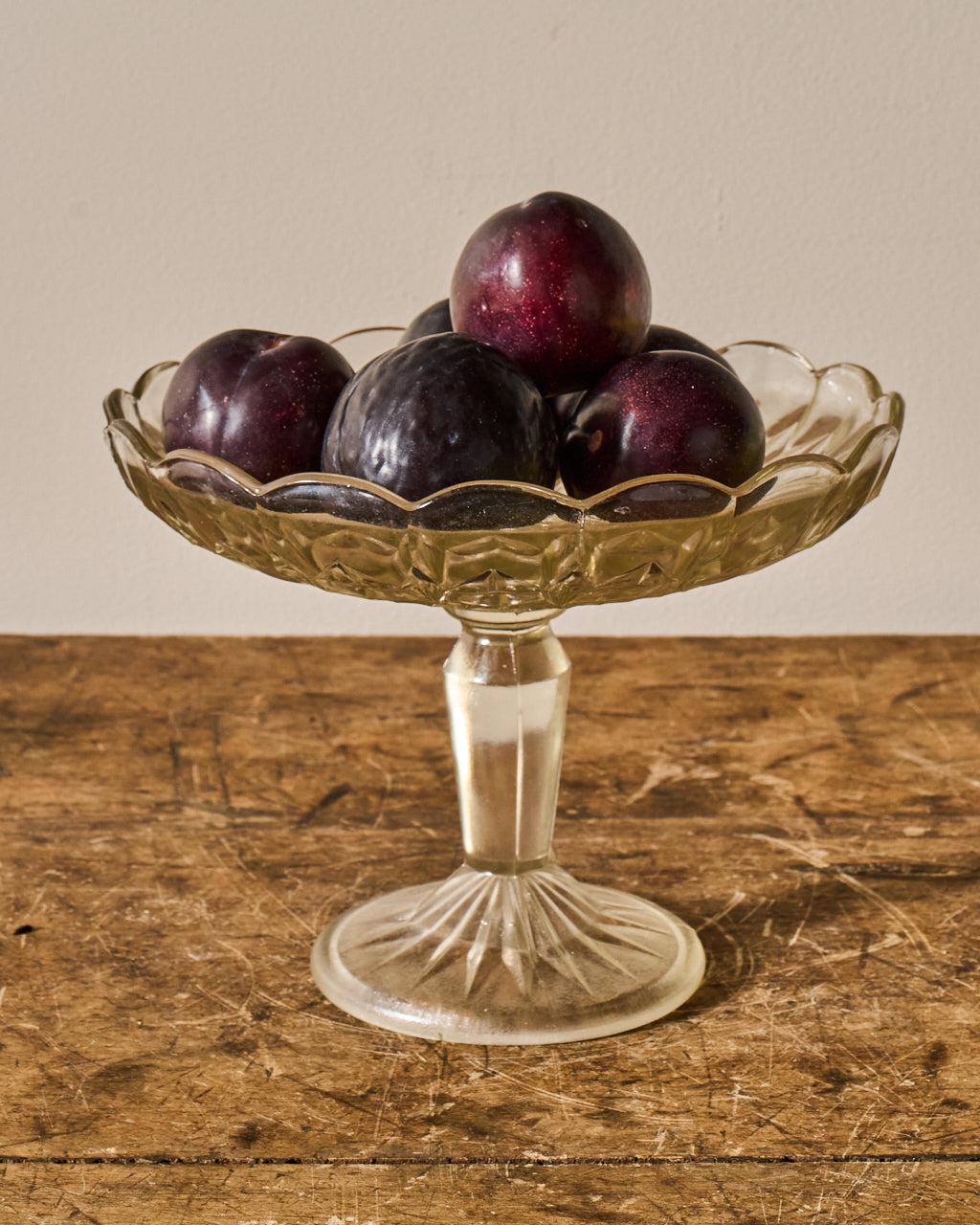 Vintage Glass Pedestal Dish/Cloche