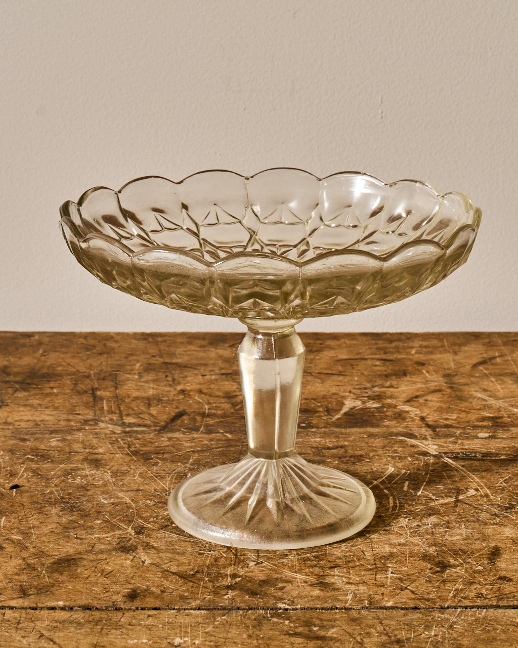 Vintage Glass Pedestal Dish/Cloche