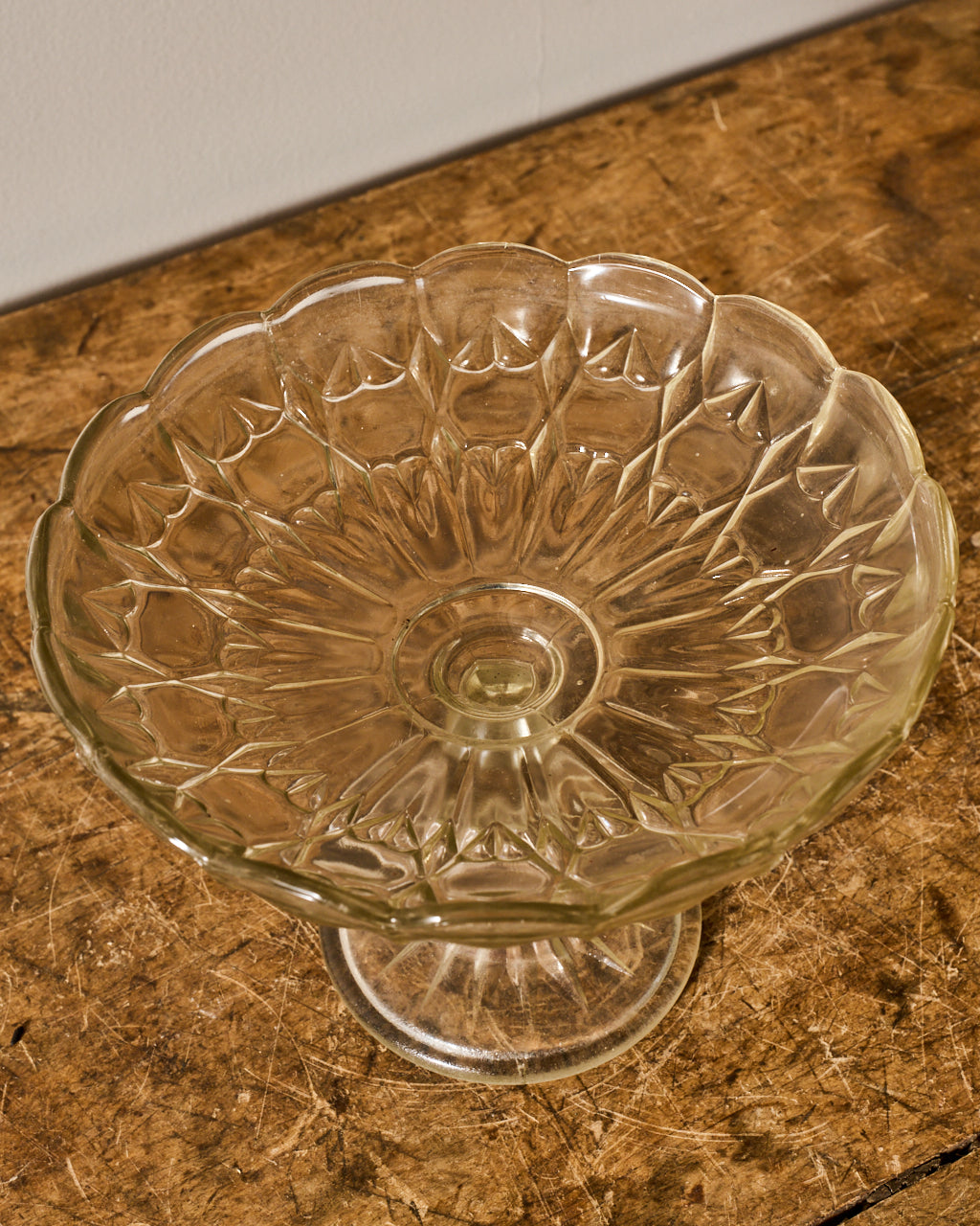 Vintage Glass Pedestal Dish/Cloche