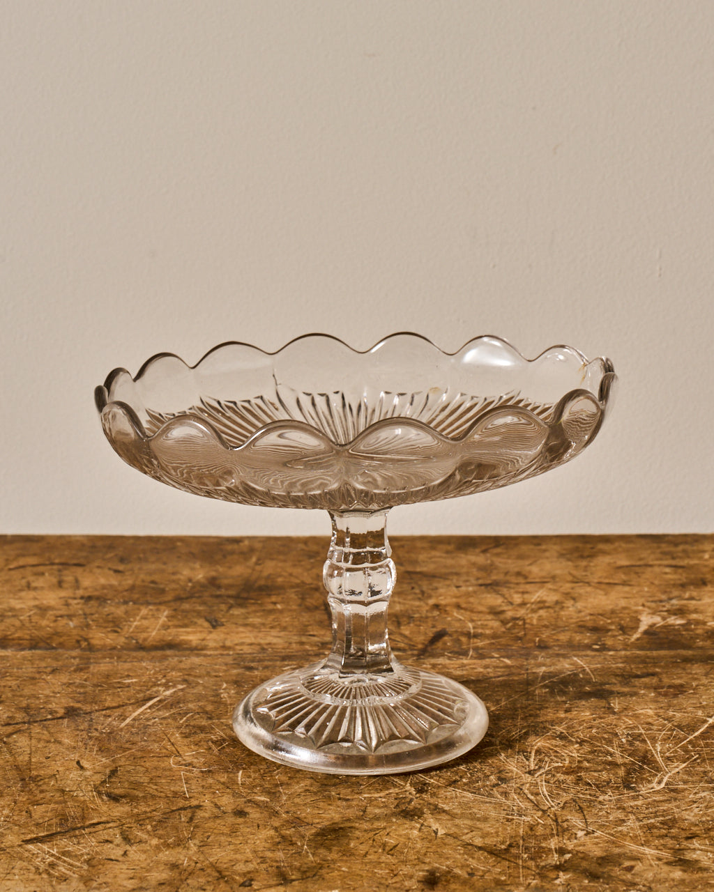 Vintage Glass Pedestal Dish/Cloche