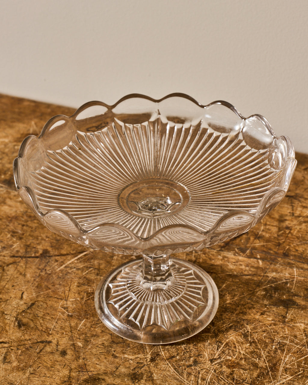 Vintage Glass Pedestal Dish/Cloche