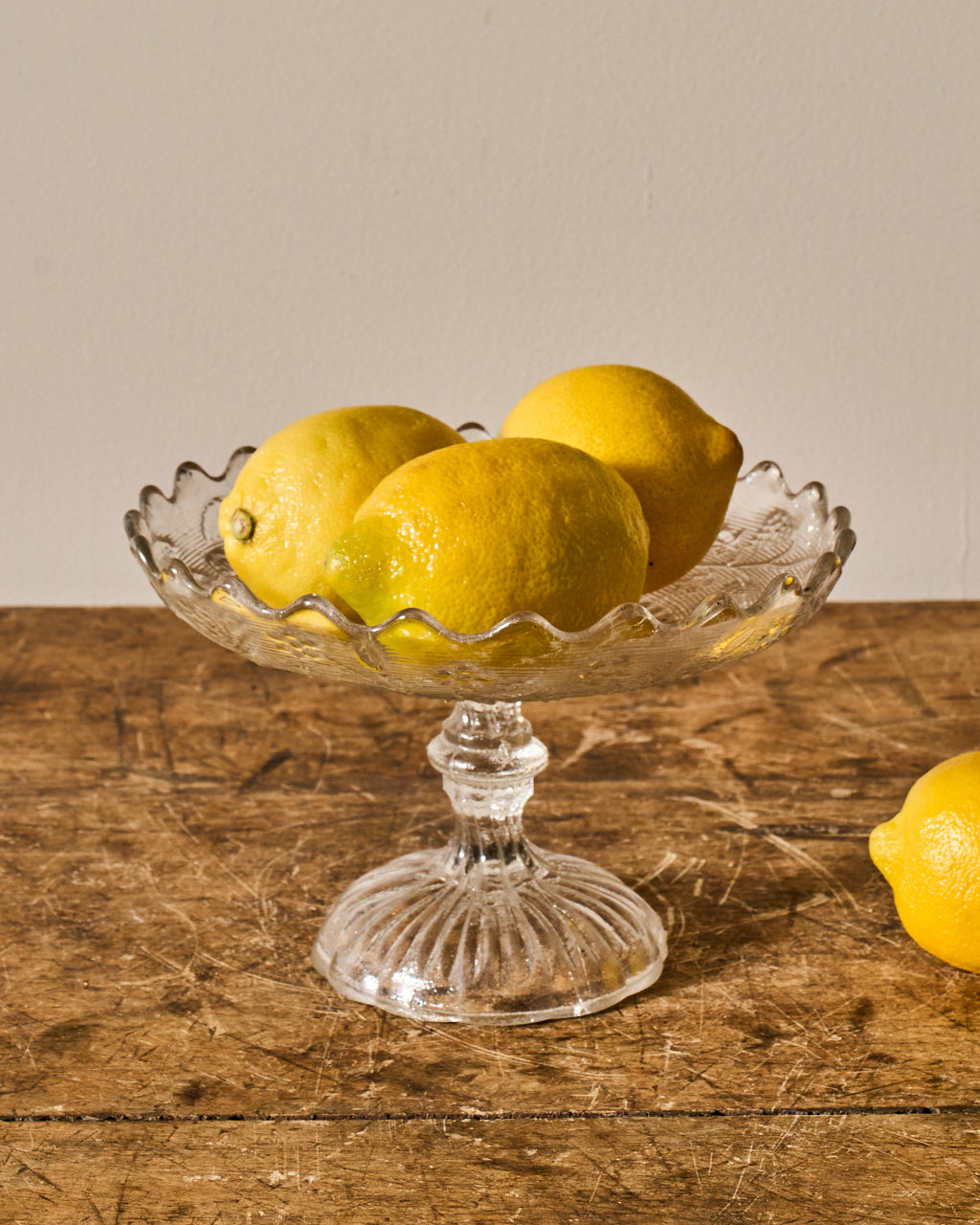 Vintage Glass Pedestal Dish/Cloche