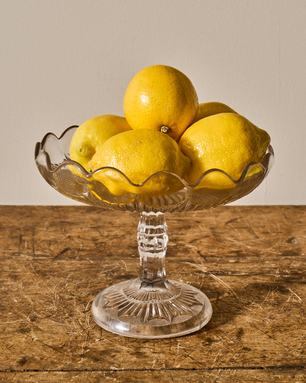 Vintage Glass Pedestal Dish/Cloche
