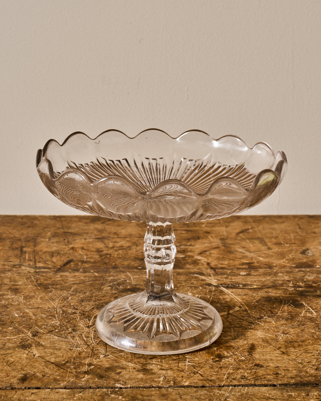 Vintage Glass Pedestal Dish/Cloche