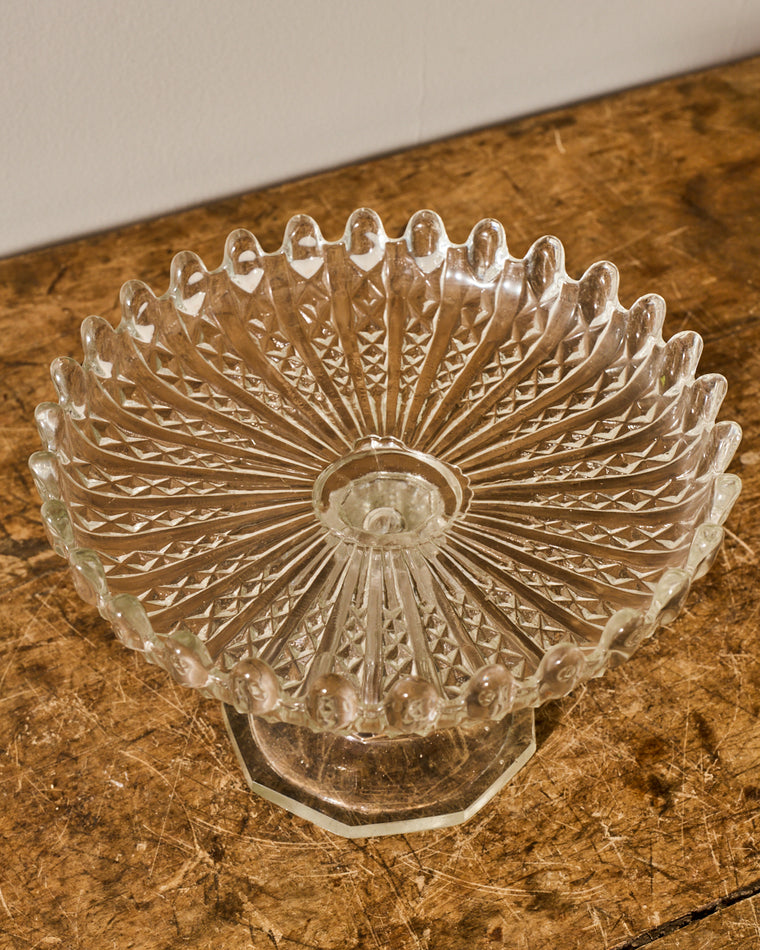 Vintage Glass Compotier - III