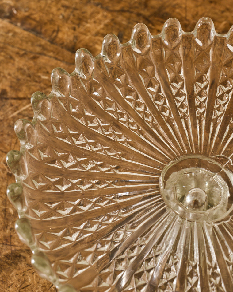 Vintage Glass Compotier - III