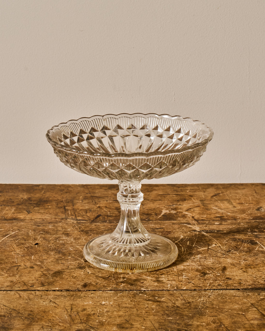 Vintage Glass Pedestal Dish/Cloche