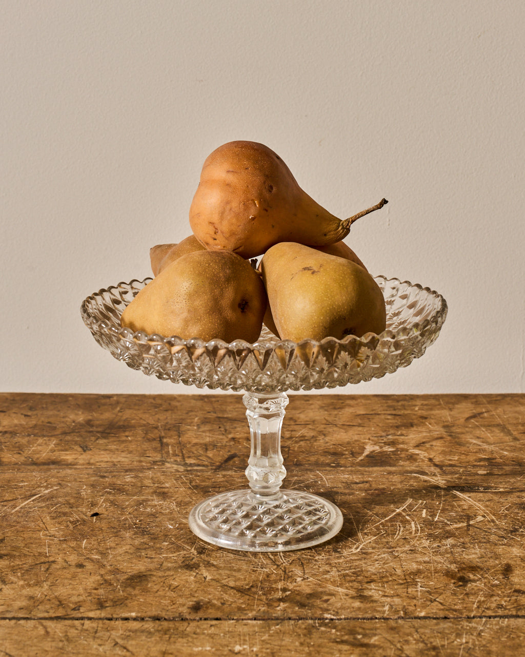 Vintage Glass Pedestal Dish/Cloche