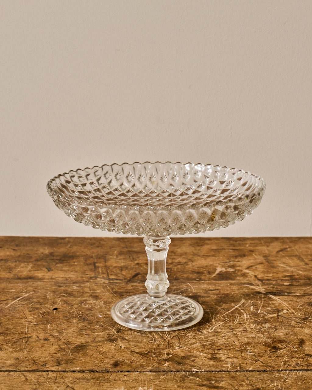 Vintage Glass Pedestal Dish/Cloche