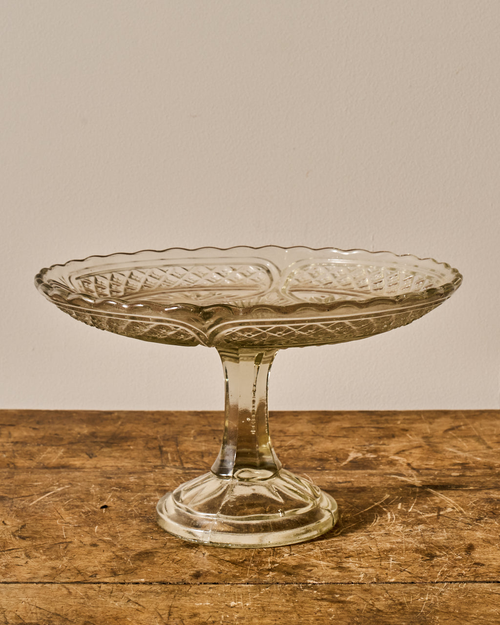 Vintage Glass Pedestal Dish/Cloche