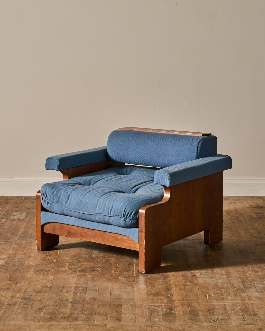 Midcentury Blue Armchairs - Set of 2