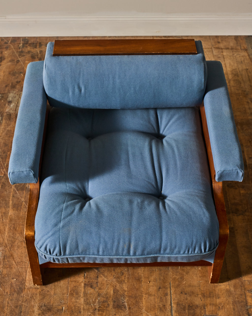 Midcentury Blue Armchair