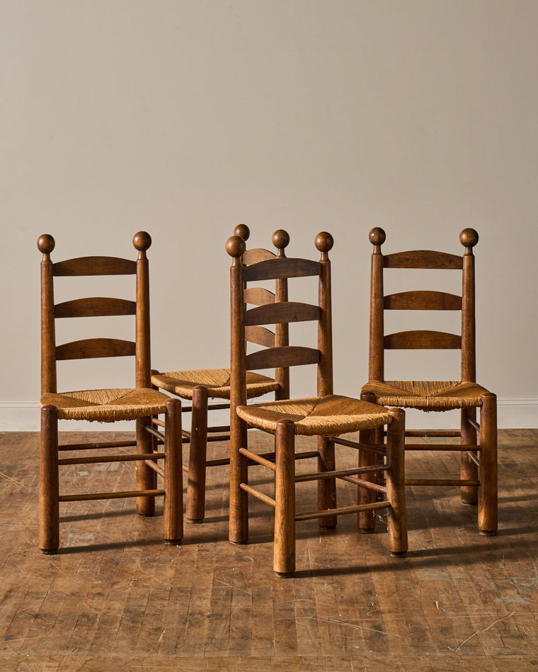 Set of 4 - Charles Dudouyt Chairs - Set of 4