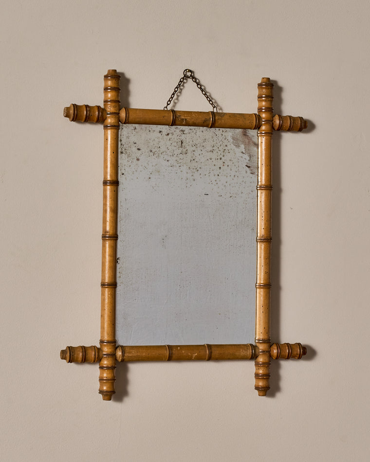 French Faux Bamboo Mirror