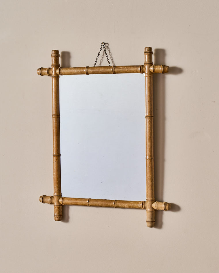 Large Faux Bamboo Mirror