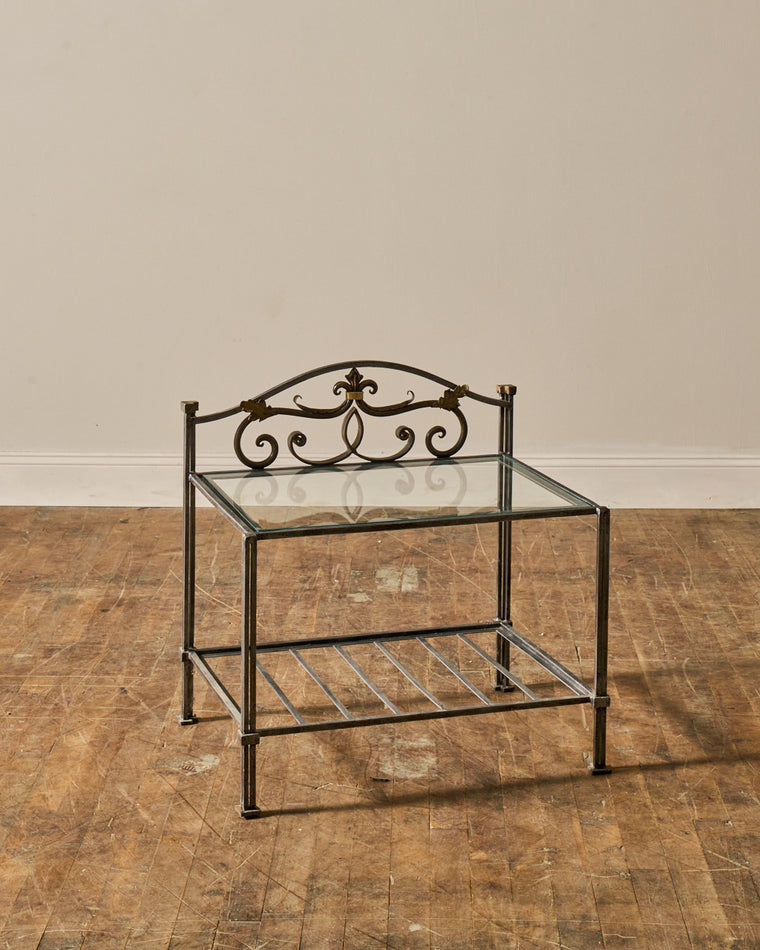 Set of 2 - Vintage Iron Nightstands - Set of Two