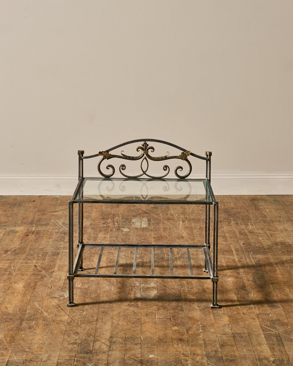 Set of 2 - Vintage Iron Nightstands - Set of Two