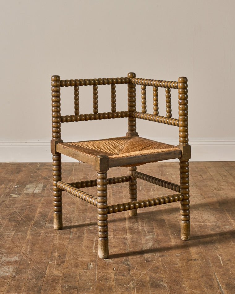 French Corner Bobbin Chair