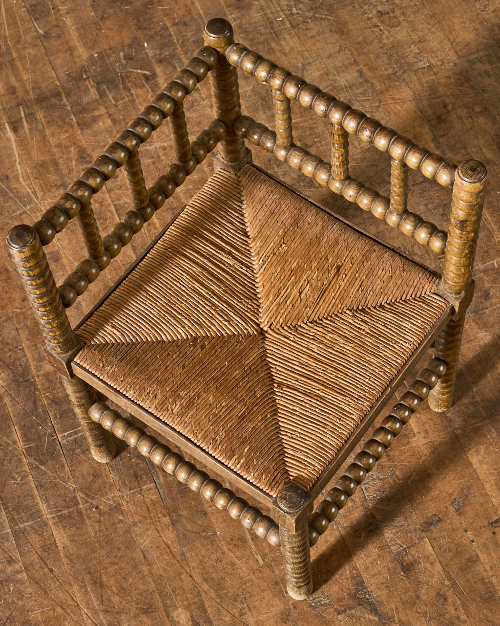 French Corner Bobbin Chair