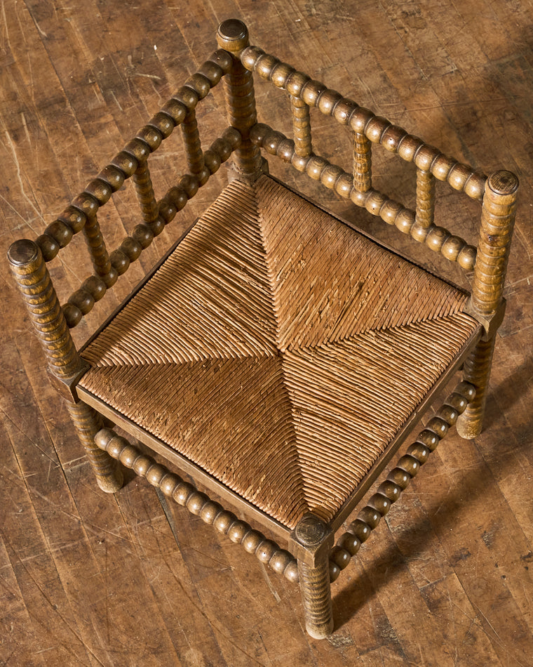 French Corner Bobbin Chair