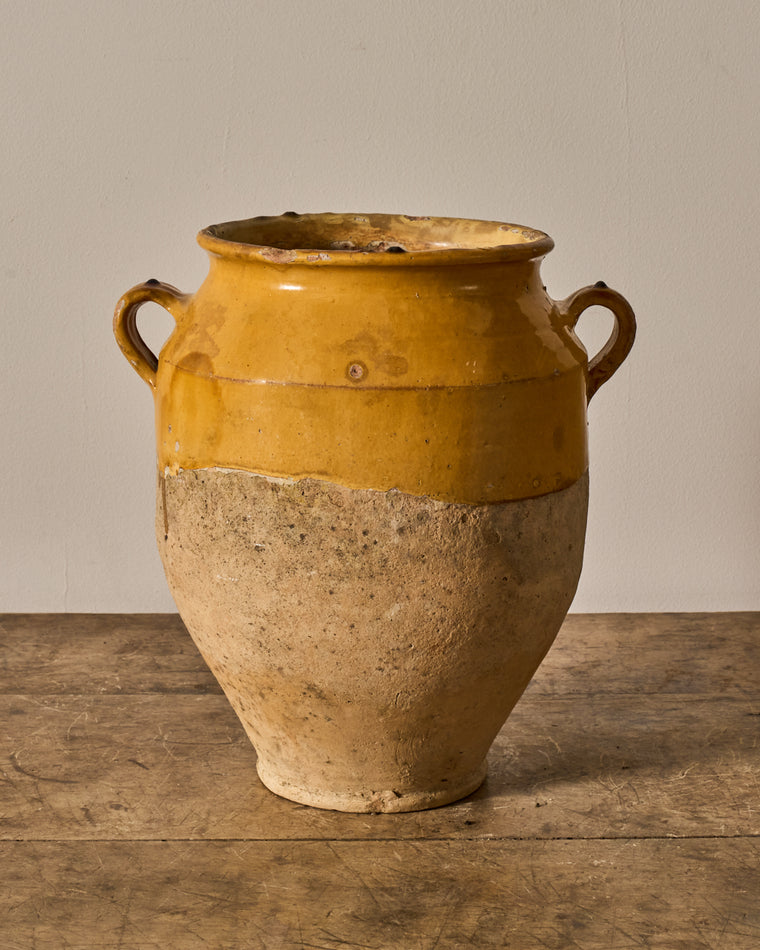 Yellow Confit Pot