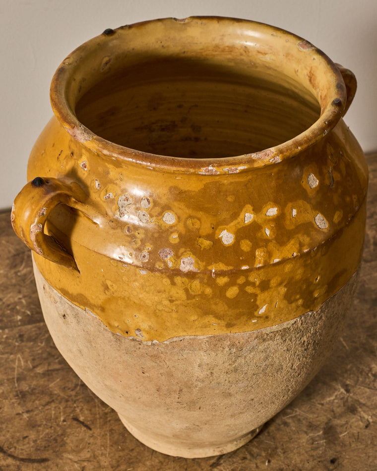 Yellow Confit Pot