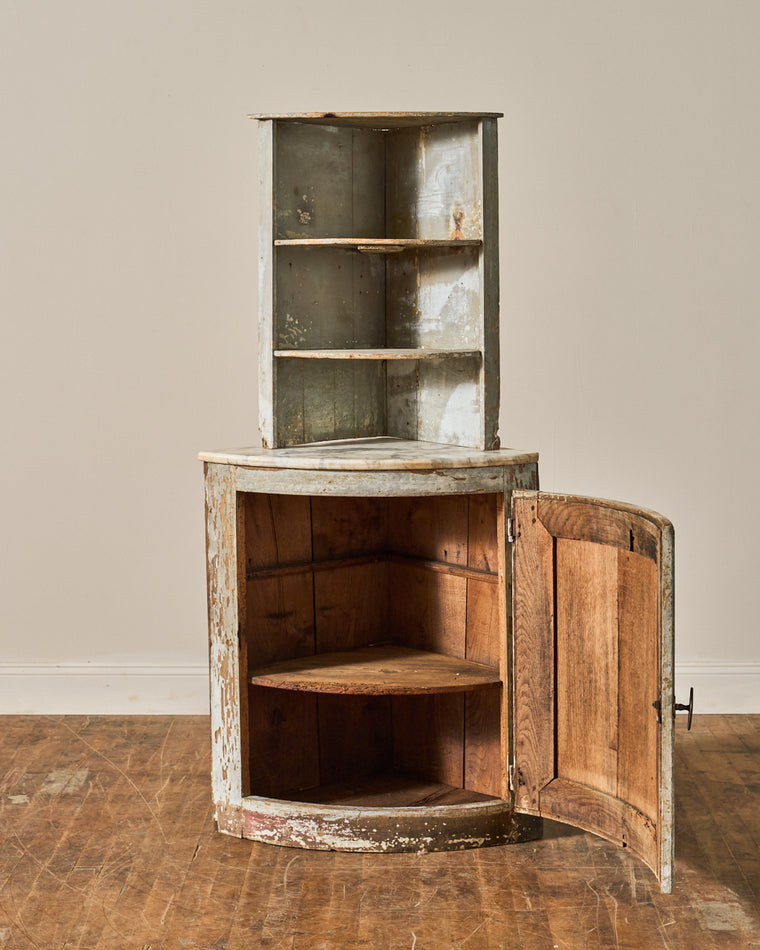 Patina Corner Cupboard