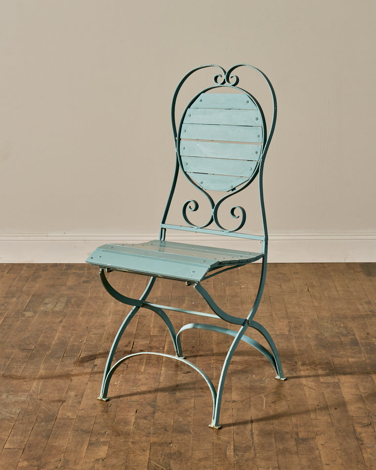 French Blue Garden Chair