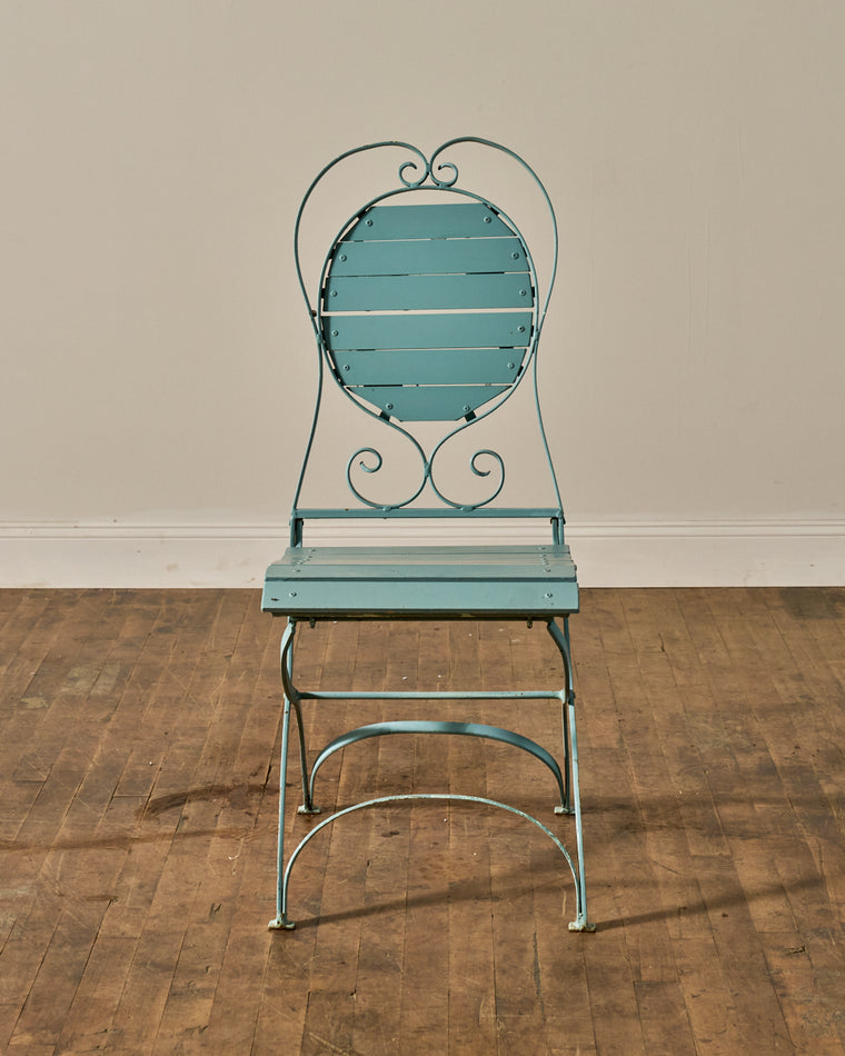 French Blue Garden Chair