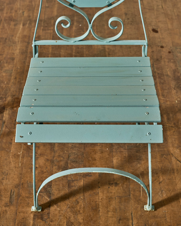 French Blue Garden Chair