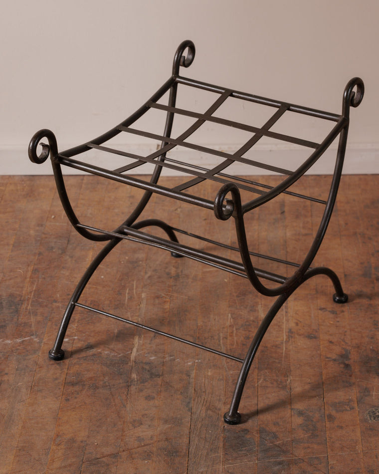 French Wrought Iron Stool
