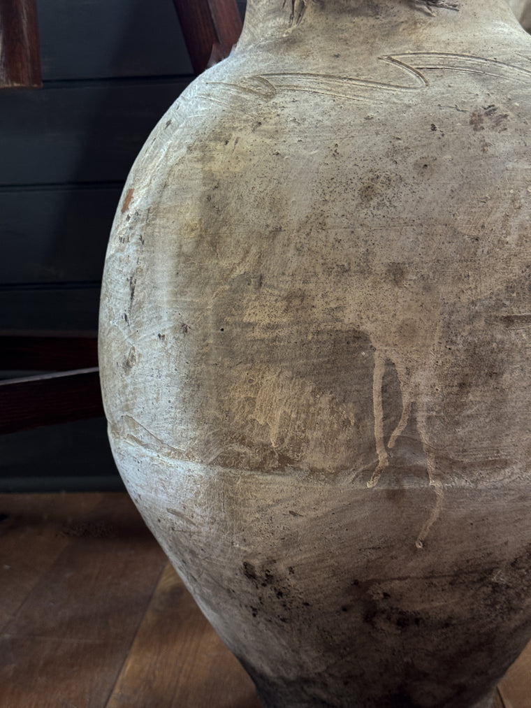 Whitewash Turkish Pot, Large