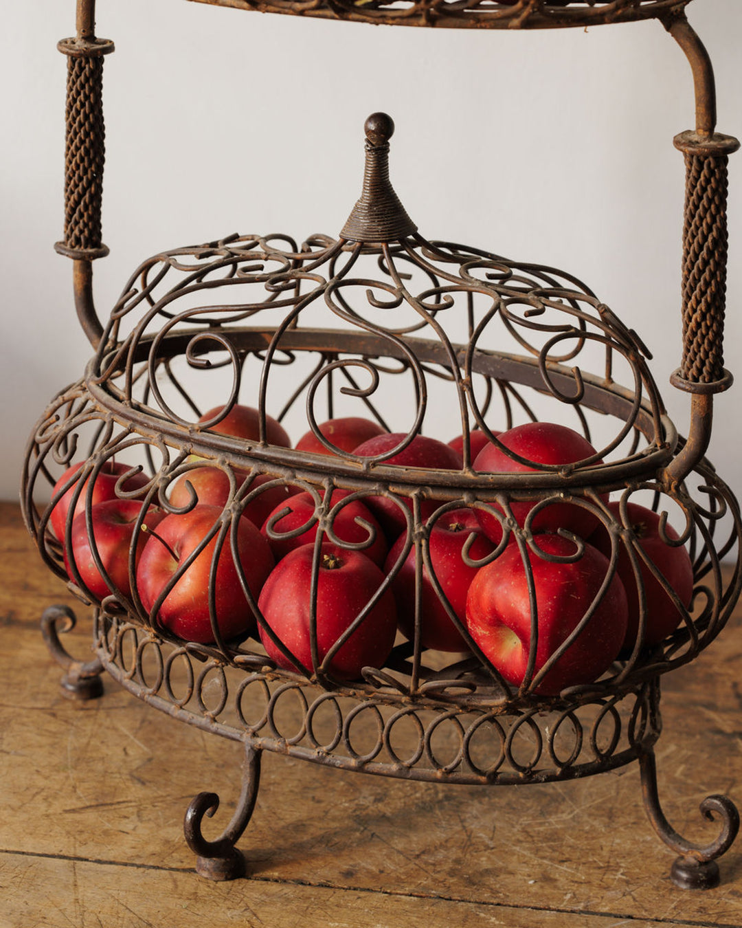19th c. Wrought Iron Fruit Stand