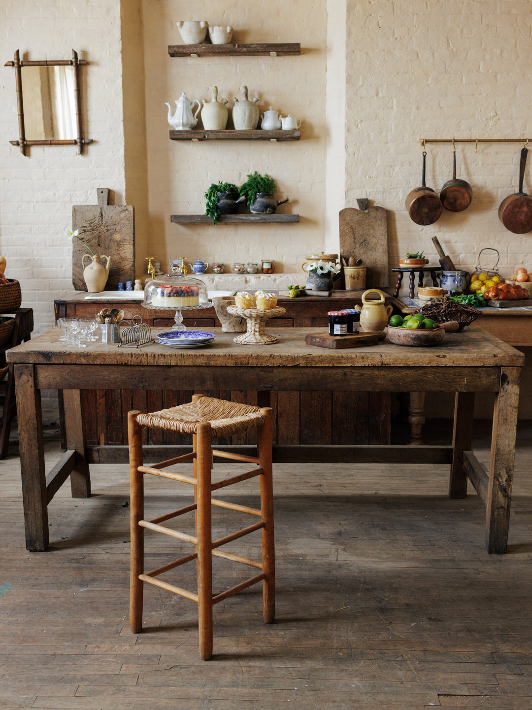 French Walnut Kitchen Island