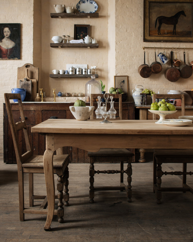 Antique Cherry Farm Table