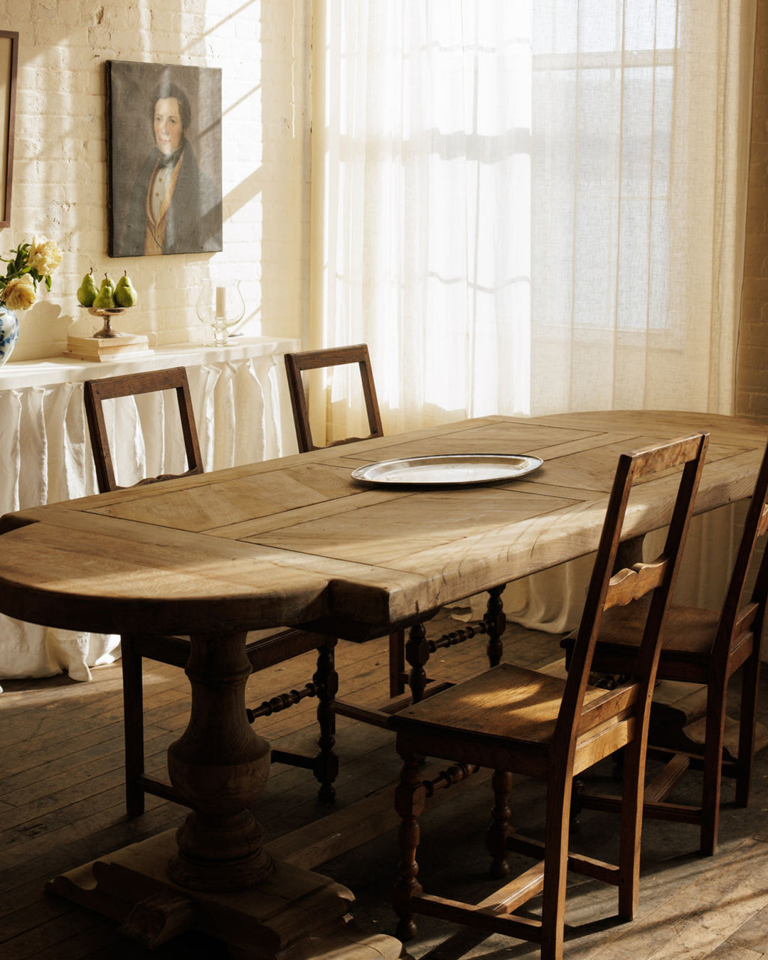 Parquet Oak Monastery Table