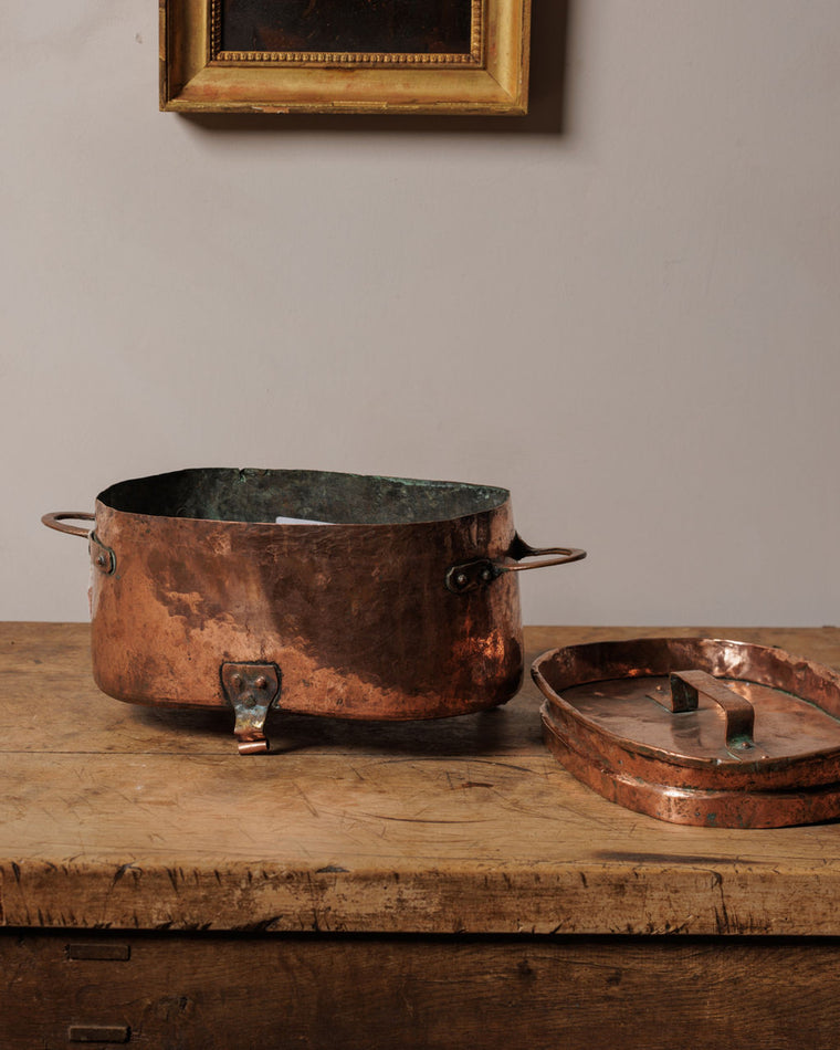 Antique Copper Pot - Large