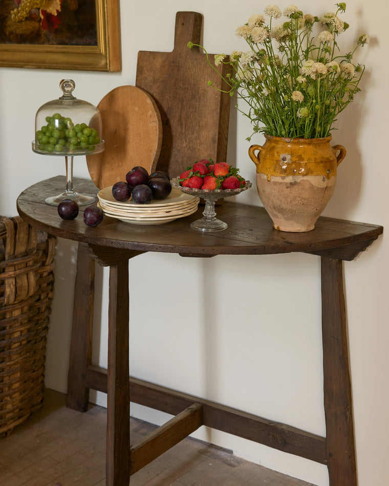 Spanish Demi Lune Table