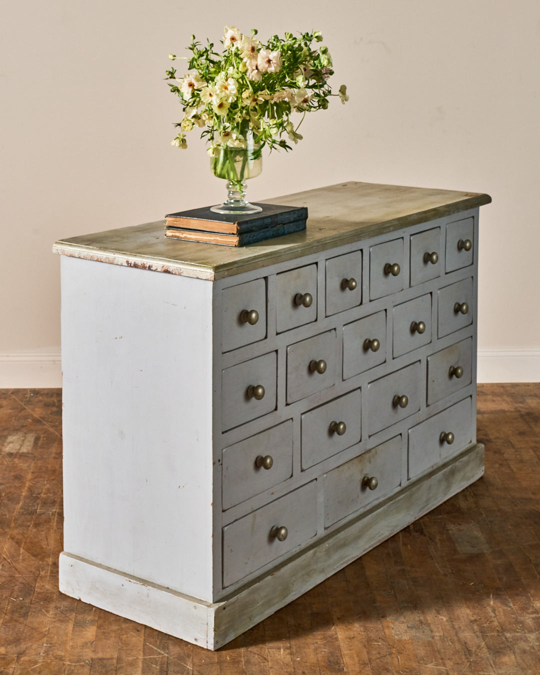 Painted French Apothecary Dresser
