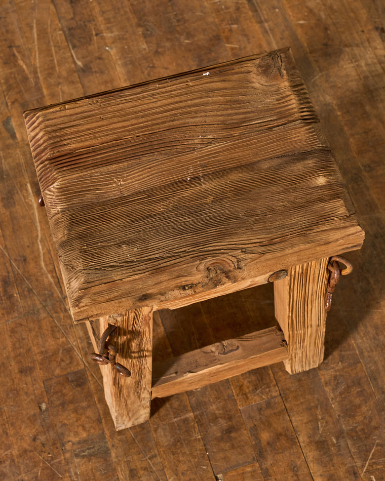 French Brutalist Stool
