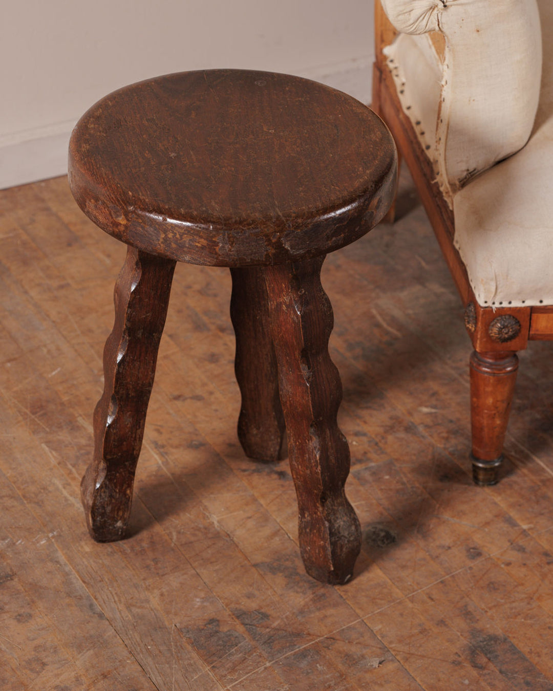 Brutalist Tripod Stool