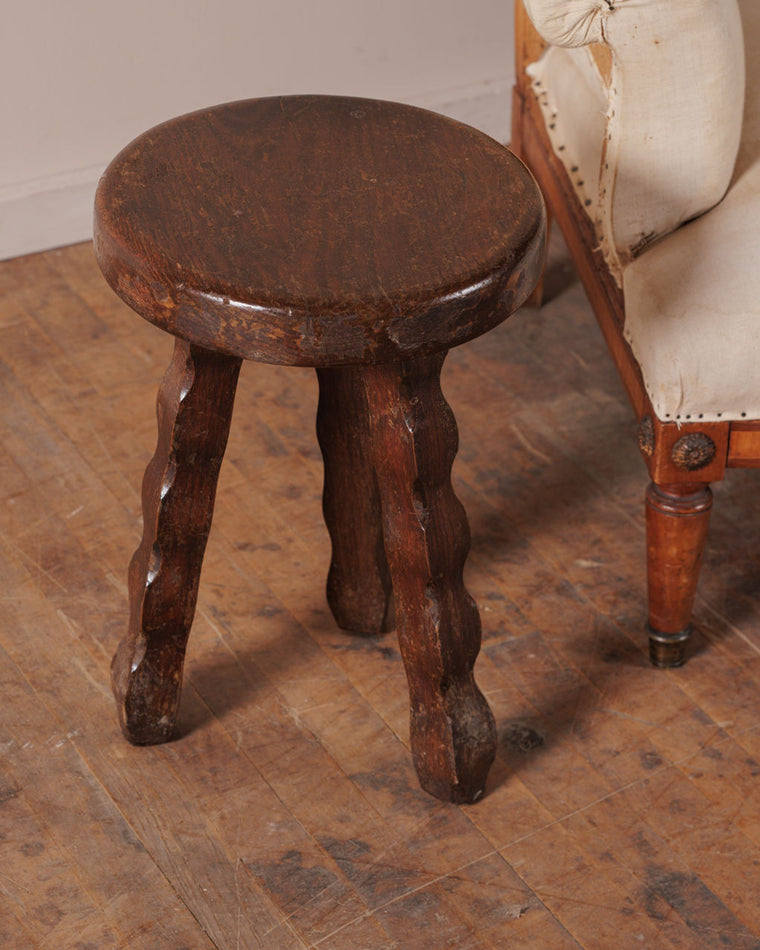 Brutalist Tripod Stool