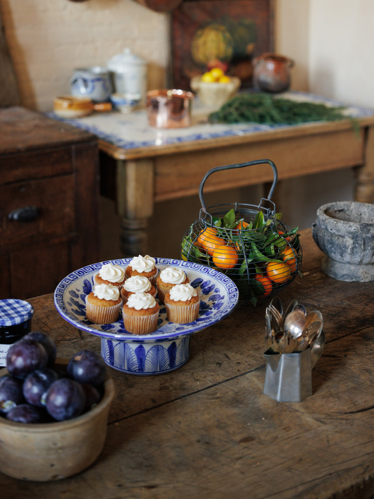 Blue and White Cake stand