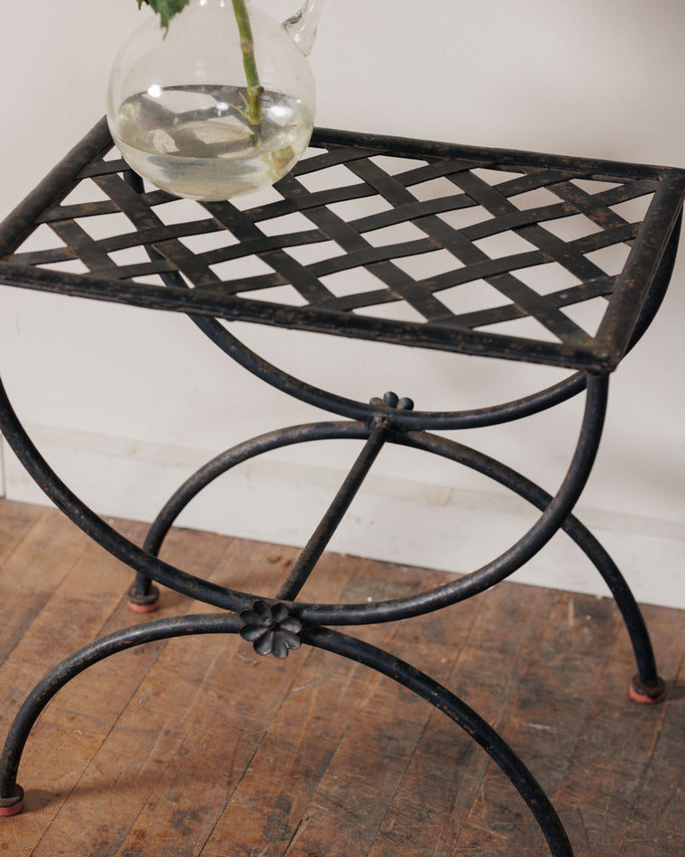 French Iron Stool