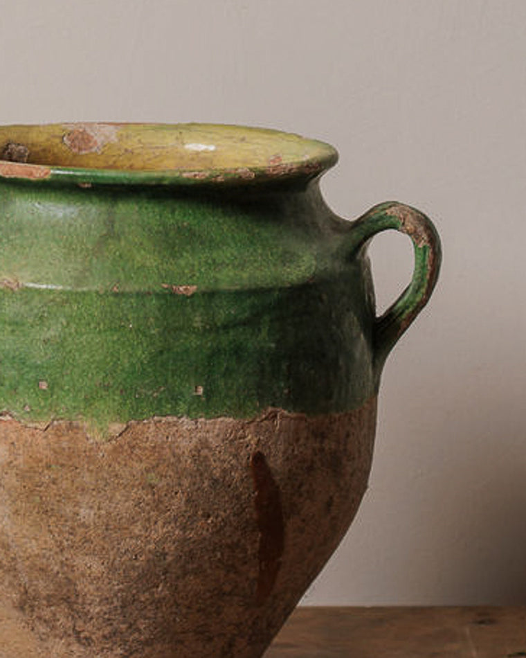 Rare Green Confit Pot