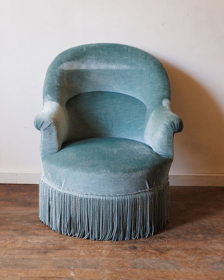 Napoleon III Armchair - Robins Egg