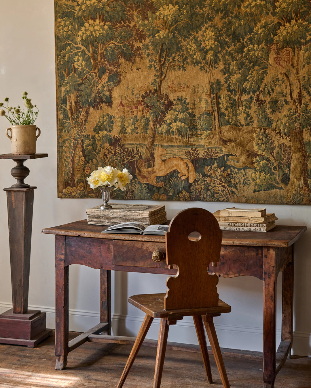 19th c Tapestry - Forêt de Lyons